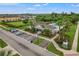 Aerial view of community pool and surrounding homes at 1964 Hawks View Dr, Ruskin, FL 33570