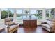 Sunroom with a beautiful view of a lake at 2271 Sandlewood Dr, Venice, FL 34293