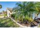 Landscaped yard with lush green grass and palm trees at 4532 N Shade Ave, Sarasota, FL 34234