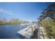 Personal boat dock equipped with lift at 1541 Bay Point Dr, Sarasota, FL 34236