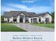 Modern ranch house with gray-toned roof and attached garage at 2417 Waterfront Cir, Sarasota, FL 34240