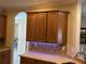 Kitchen cabinets feature underlighting, complemented by attractive backsplash and countertop at 3439 101St E Ave, Parrish, FL 34219