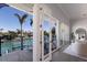 Balcony showcasing the views of the waterway and community from the interior space at 367 W Royal Flamingo Dr, Sarasota, FL 34236