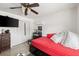 Bedroom with daybed, TV, and ample closet space at 4704 Town N Country Blvd, Tampa, FL 33615