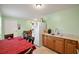 Bright kitchen featuring wood cabinets, granite counters, and breakfast nook at 4704 Town N Country Blvd, Tampa, FL 33615