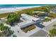 Aerial view of modern beach facilities at 6308 Lilac Pl, Sarasota, FL 34231