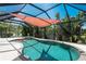 Large screened pool and patio area, perfect for outdoor entertaining at 6308 Lilac Pl, Sarasota, FL 34231