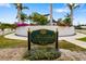 Welcome to Historic Avondale Neighborhood, established in 1924, with a beautiful sign and manicured landscaping at 1810 Lincoln Dr, Sarasota, FL 34236
