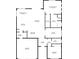 Floor plan of the home showing layout including the kitchen, living room, and bedrooms at 11422 Griffith Park Ter, Bradenton, FL 34211
