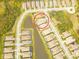 An aerial view shows the location of the property in the community near a pond at 5305 Brookgrove Dr, Sarasota, FL 34238