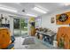 Alternate view of the garage showing sliding door to the outside at 5402 Shadow Lawn Dr, Sarasota, FL 34242