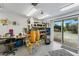Additional view of the garage with sliding glass door and exterior access at 5402 Shadow Lawn Dr, Sarasota, FL 34242