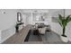 Inviting dining room features modern décor, with easy access to kitchen, for effortless entertaining at 1751 Beach Rd # 404, Englewood, FL 34223