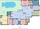 Detailed floor plan showcasing the layout of the first floor with room dimensions at 22623 Morning Glory Cir, Bradenton, FL 34202