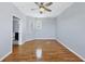 Spacious bedroom featuring wood floors and natural light at 4708 Clipper Dr, Bradenton, FL 34208