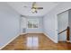 Spacious bedroom with wood floors and built-in cabinets at 4708 Clipper Dr, Bradenton, FL 34208