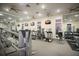 Community gym with treadmills, weight machines, and mirrored walls at 15404 Trinity Fall Way, Bradenton, FL 34212