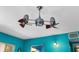 Vintage ceiling fan with four fans at 327 Hernando Ave, Sarasota, FL 34243