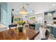 Open-concept living space showcasing the dining area, kitchen, and living room with seamless flow at 3922 Wildgrass Pl, Parrish, FL 34219