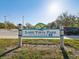 Lake Vista Park sign in St. Petersburg with a blue heron at 1655 58Th S Ter # 7, St Petersburg, FL 33712