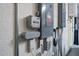 Garage with electrical panel, generator, and other utilities at 328 Aria Dr, Nokomis, FL 34275