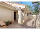 Inviting front entrance features brick accents, lush landscaping, and a decorative front door at 5343 Huntingwood Ct # 33, Sarasota, FL 34235