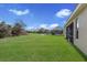 Expansive backyard featuring a well-maintained lawn, pool, and screened-in lanai, perfect for outdoor activities at 6914 45Th E Ter, Bradenton, FL 34203