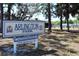 Entrance sign for Arlington Park, City Owned-County Operated, at 2650 Waldemere St at 2264 Floyd St, Sarasota, FL 34239