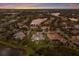 Aerial view of the home's location in a lakeside community, showcasing the surrounding area at 8388 Catamaran Cir, Lakewood Ranch, FL 34202