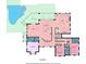 First floor plan featuring five bedrooms, five bathrooms, a Gathering room, and a swimming pool at 550 Yardarm Ln, Longboat Key, FL 34228