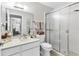 Clean bathroom with a shower, and modern fixtures for a comfortable and functional space at 542 Lakeside Dr # 542, Bradenton, FL 34210