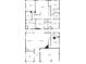 Detailed floorplan showcasing the layout of both floors with dimensions for rooms and spaces at 13891 Heartwood Way, Parrish, FL 34219
