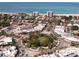 Expansive aerial view of the city showcasing the roundabout, streets and surrounding waters at 240 Sands Point Rd # 4201, Longboat Key, FL 34228