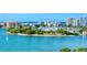 Stunning waterfront view with luxury high-rise buildings and yachts docked along the marina at 240 Sands Point Rd # 4201, Longboat Key, FL 34228
