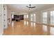 Expansive living space featuring hardwood floors, and a chef's kitchen with stone countertops at 1825 Bayshore Dr, Terra Ceia, FL 34250