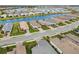 Aerial view of community, homes, and beautiful ponds at 16127 Fortezza Dr, Bradenton, FL 34211