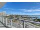 Expansive balcony featuring city and waterfront views with clear glass railings at 1155 N Gulfstream Ave # 607, Sarasota, FL 34236