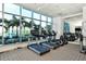 Bright gym equipped with modern treadmills and fitness machines with scenic views at 1155 N Gulfstream Ave # 607, Sarasota, FL 34236