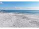 Expansive beach scene with numerous birds and clear blue ocean at 5830 Midnight Pass Rd # 502, Sarasota, FL 34242