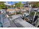 Boat dock with well maintained wooden deck with space for boat and two jet skis at 718 Key Royale Dr, Holmes Beach, FL 34217