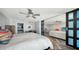 Open concept bedroom with an adjacent bathroom, office, and combined living and dining space at 101 S Gulfstream Ave # 16J, Sarasota, FL 34236