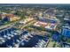 An aerial view reveals this property's proximity to downtown and the marina, offering convenience and waterfront access at 1600 1St W Ave # 304A, Bradenton, FL 34205