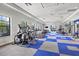 Gym features multiple treadmills, ellipticals, and weight training equipment at 2722 Sapphire Blue Ln, Bradenton, FL 34211