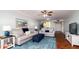 Comfortable living room with neutral tones and ample seating at 4570 Pinebrook Cir # 303, Bradenton, FL 34209