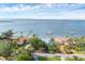 Aerial shot of waterfront homes with private docks and stunning water views at 7416 Riverview Dr, Bradenton, FL 34209