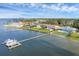 Beautiful waterfront homes with docks and lush landscaping line the shoreline at 7416 Riverview Dr, Bradenton, FL 34209