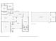 Detailed floor plan showcasing the layout of the home, detached pool house, and room dimensions at 230 Salisbury St, Port Charlotte, FL 33954