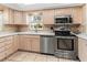Kitchen featuring stainless steel appliances, modern countertops and backsplash at 4714 Potomac Cir, Bradenton, FL 34210