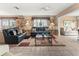Inviting living room featuring comfortable seating, natural light, and stylish decor at 4714 Potomac Cir, Bradenton, FL 34210