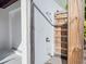 Outdoor shower with wood privacy screen providing convenience after beach visits and quick rinse after watersports at 114 Gull Dr, Anna Maria, FL 34216